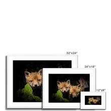 Load image into Gallery viewer, Fox Cubs Framed & Mounted Print