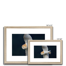 Load image into Gallery viewer, Barn Owl In The Dark Framed & Mounted Print