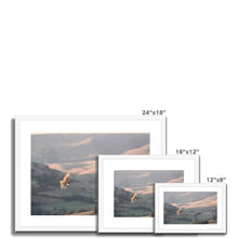 Load image into Gallery viewer, Barn Owl over the Peaks Framed & Mounted Print