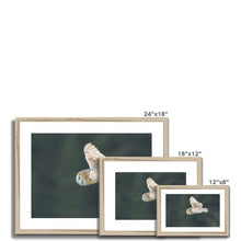 Load image into Gallery viewer, Barn Owl putting on a show Framed & Mounted Print