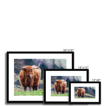 Load image into Gallery viewer, Raspberry Cow Framed & Mounted Print