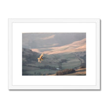 Load image into Gallery viewer, Barn Owl over the Peaks Framed & Mounted Print