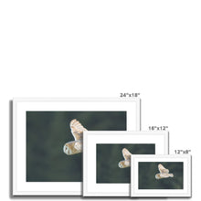 Load image into Gallery viewer, Barn Owl putting on a show Framed & Mounted Print