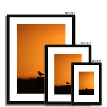 Load image into Gallery viewer, Sunset Tweet Framed & Mounted Print