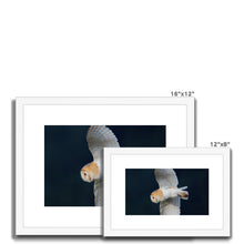 Load image into Gallery viewer, Barn Owl In The Dark Framed & Mounted Print
