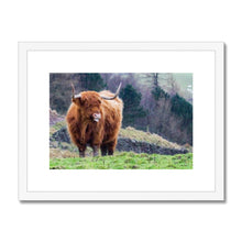 Load image into Gallery viewer, Raspberry Cow Framed & Mounted Print