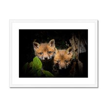 Load image into Gallery viewer, Fox Cubs Framed &amp; Mounted Print
