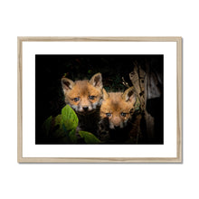 Load image into Gallery viewer, Fox Cubs Framed &amp; Mounted Print
