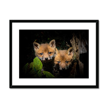 Load image into Gallery viewer, Fox Cubs Framed &amp; Mounted Print
