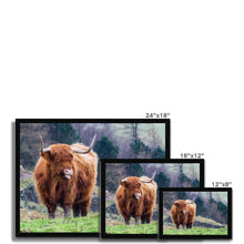 Load image into Gallery viewer, Raspberry Cow Framed Print
