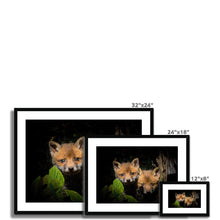 Load image into Gallery viewer, Fox Cubs Framed &amp; Mounted Print
